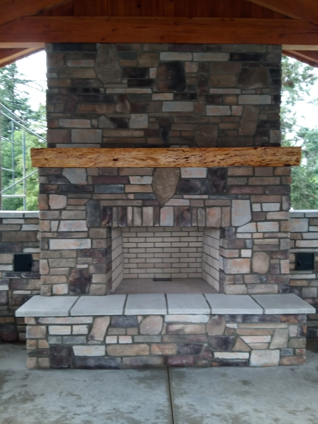 Stone Fireplace Detail