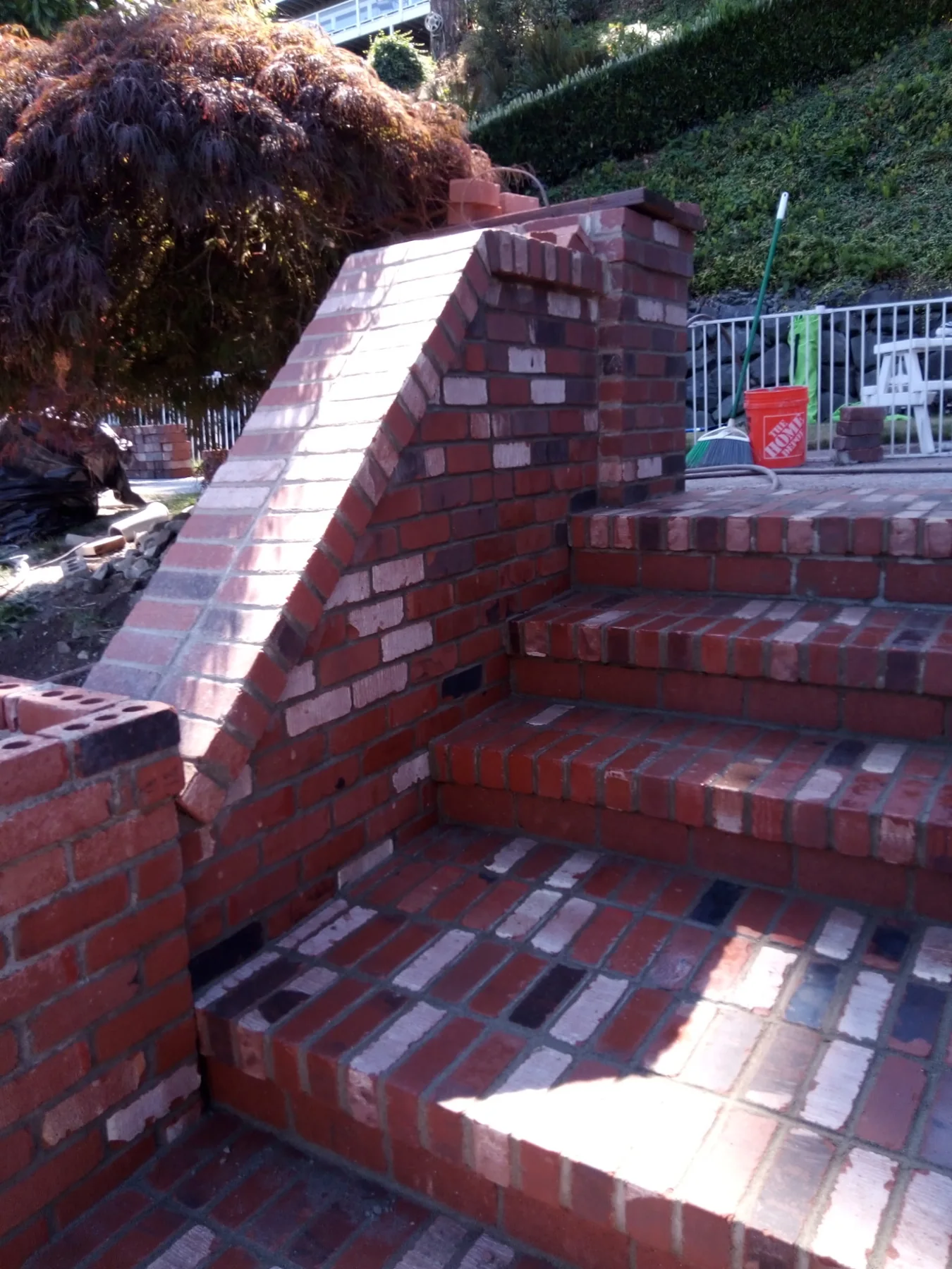 Decorative Brick Stair Rail